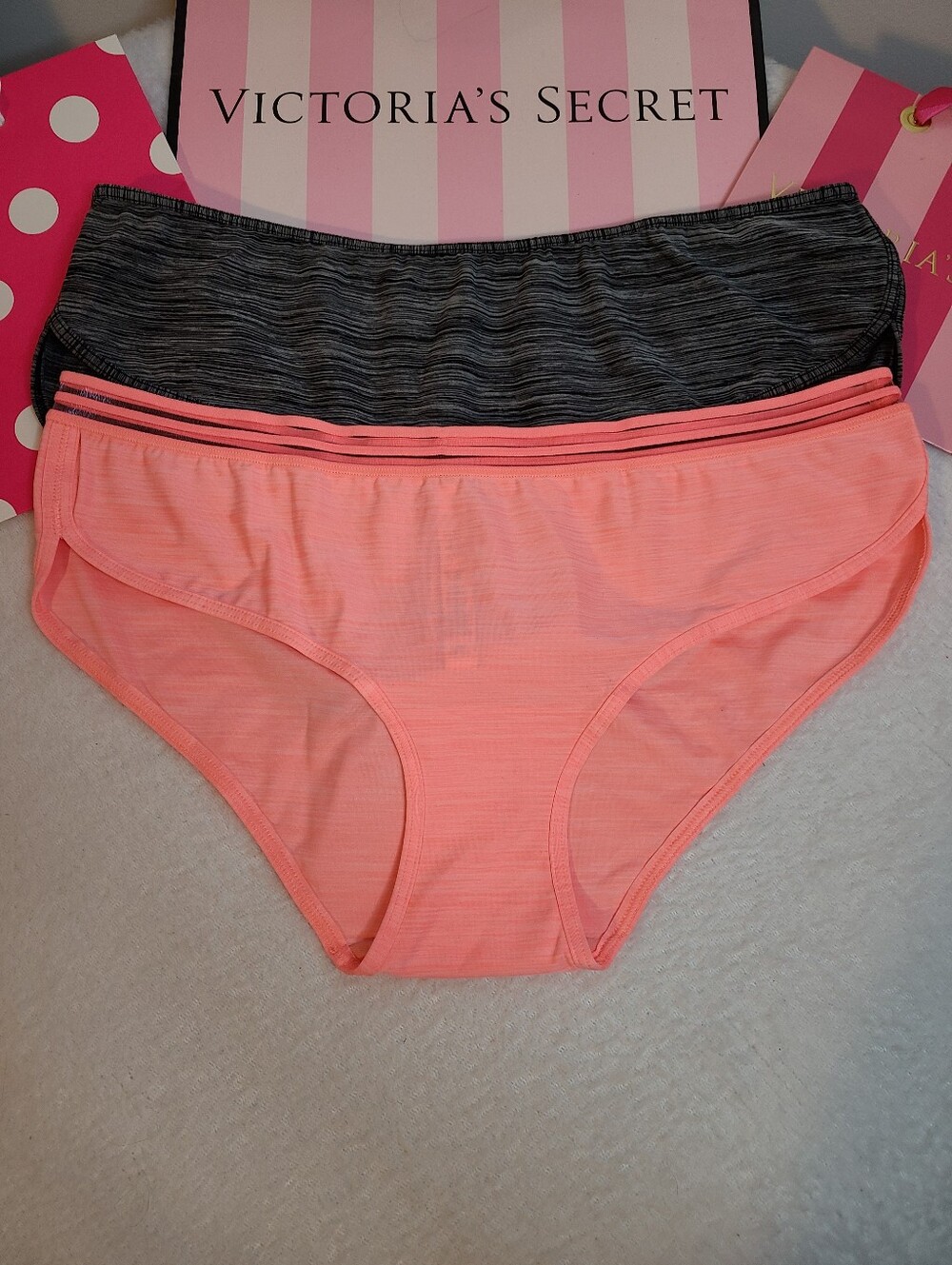 Y2K Victoria's Secret 2pk Everyday Perfect Smooth Microfiber Hipster Panties Lg